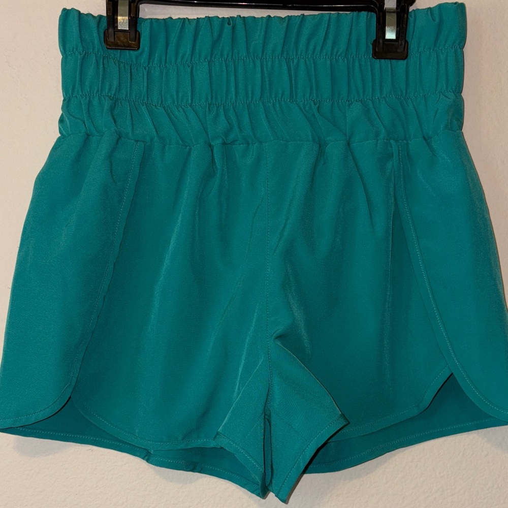 New In Vibrant Teal Women's Athletic Shorts